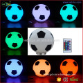 Football glass led table lamp For Living Room/Bar/Children's Room 16 colors changing remote control glass soccer led table lamp